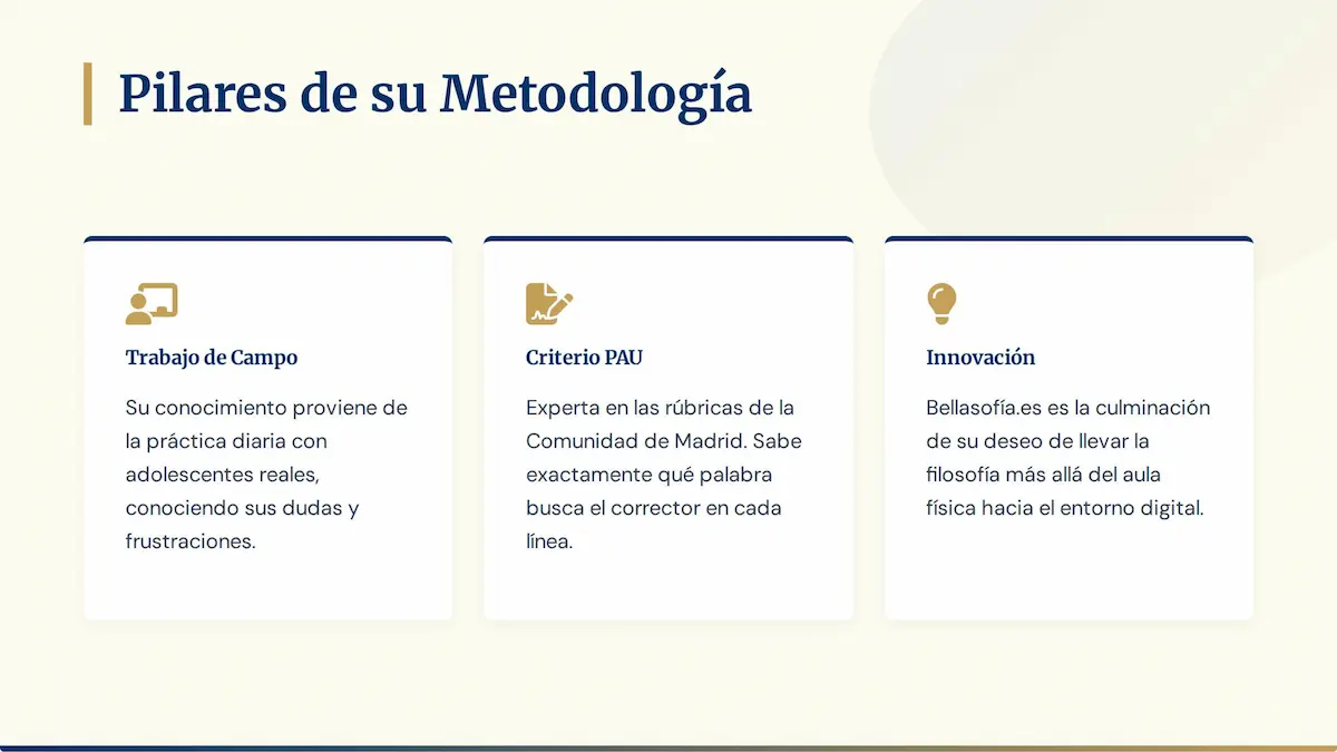 Esquemas optimizados para selectividad filosofia madrid