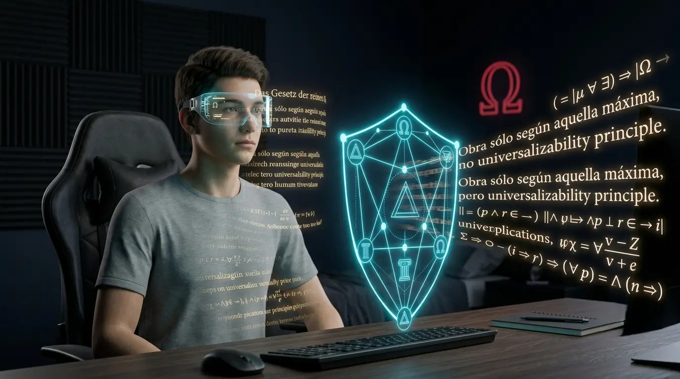 estudiante en una escena que desarrolla el concepto de simulación