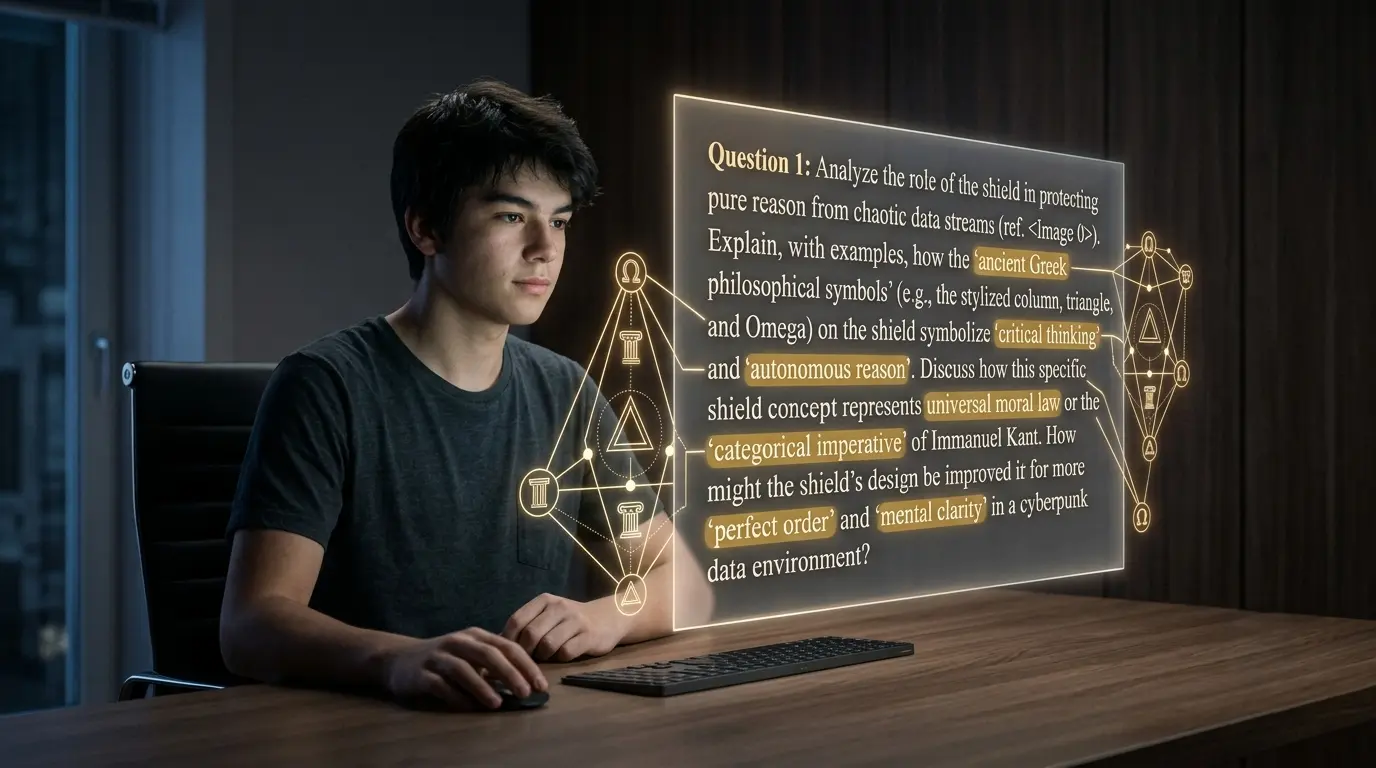 estudiante ante la pregunta sobre Descartes en la PAU